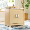 imageGuidecraft EdQ Play Kitchen Sink for Toddlers  White Wooden Montessori Kids Kitchen Playset wInteractive Faucet Storage Cabinets amp 2 Fabric Bins  Pretend Play Toy for Home Playroom ClassroomNatural