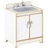 imageGuidecraft EdQ Play Kitchen Sink for Toddlers  White Wooden Montessori Kids Kitchen Playset wInteractive Faucet Storage Cabinets amp 2 Fabric Bins  Pretend Play Toy for Home Playroom ClassroomWhite
