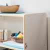 image:imageGuidecraft EdQ Fold amp Lock Storage Unit 24 Natural Wooden 10Compartment Folding Storage Cabinet w 6 Fabric Bins amp Shelves  Montessori Furniture for Classroom Preschool Homeschool amp DaycaresWhite