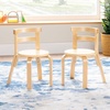 image:imageGuidecraft Kids Nordic Chair Set of 2  Natural Curved Back Wooden Chair for Children Ages 25 12 Seat Height  Kids Furniture for Home Playroom Daycare Preschool and Classroom SeatingNatural