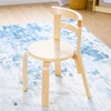image:imageGuidecraft Kids Nordic Chair Set of 2  Natural Curved Back Wooden Chair for Children Ages 25 12 Seat Height  Kids Furniture for Home Playroom Daycare Preschool and Classroom SeatingNatural