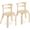 image:imageGuidecraft Kids Nordic Chair Set of 2  Natural Curved Back Wooden Chair for Children Ages 25 12 Seat Height  Kids Furniture for Home Playroom Daycare Preschool and Classroom SeatingNatural