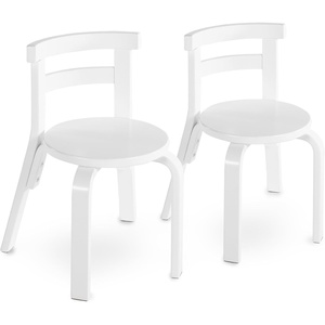 image:imageGuidecraft Kids Nordic Chair Set of 2  Natural Curved Back Wooden Chair for Children Ages 25 12 Seat Height  Kids Furniture for Home Playroom Daycare Preschool and Classroom SeatingWhite